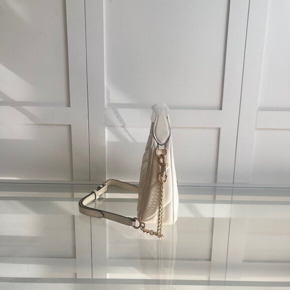 COACH Women's New Crescent-Shaped Bag with Round Ring Chain Shoulder/Crossbody S - Picture 6 of 9